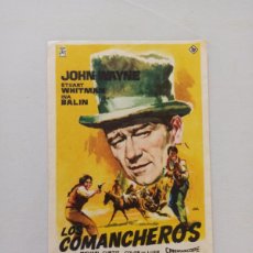 Cine: FOLLETO DE MANO - LOS COMANCHEROS - JOHN WAYNE - SIN PUBLICIDAD (150E)