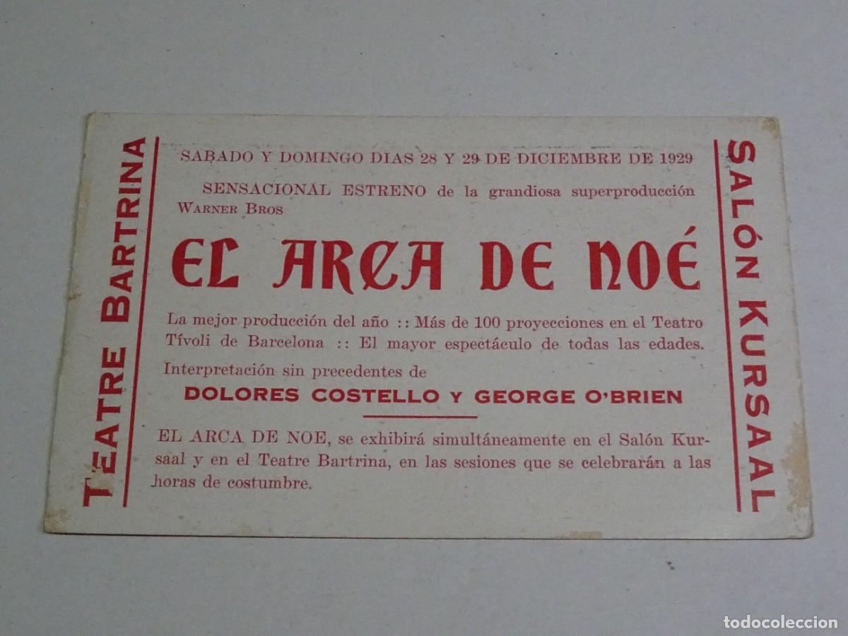 Cine: PROGRAMA DE CINE - EL ARCA DE NOE - EXCLUSIVAS DIANA A&Ntilde;O 1929 - Foto 2