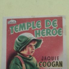 Cine: TEMPLE DE HEROE JAQUIE COOGAN ”CHIQUILIN” ORIGINAL ARAJOL S.P.