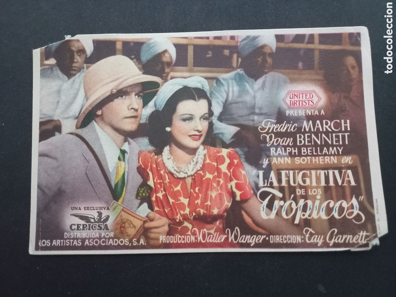 Kino: Folleto de mano noche de amor publicidad cine la calandria masnou