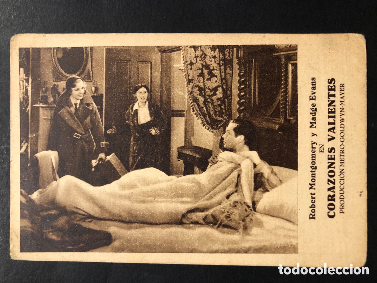 Kino: Programa corazones valientes Robert montgomery Madge Evans con publicidad cine monumental melilla A8