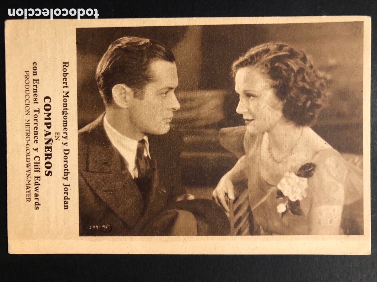Kino: Programa compa&ntilde;eros Robert montgomery dorothy Jordan A8