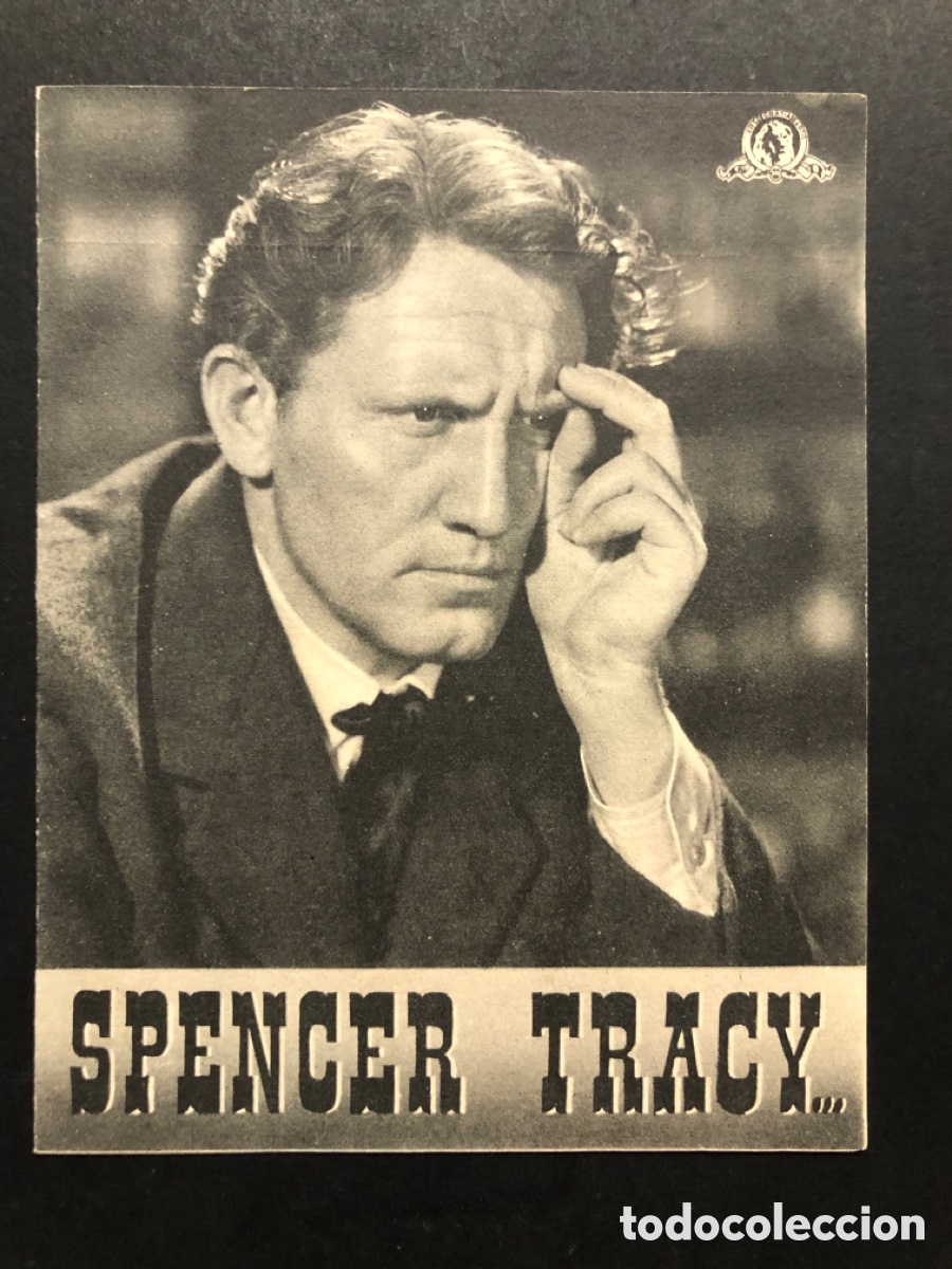 Kino: Programa MGM Edison el hombre Spencer tracy con publicidad metro goldwyn mayer