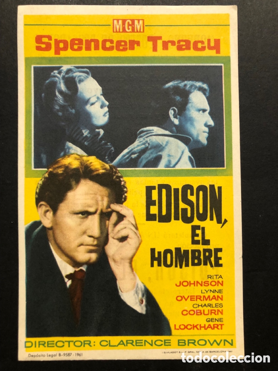 Kino: Programa MGM Edison el hombre Spencer tracy publicidad cine moderno posito de pescadores cambrils