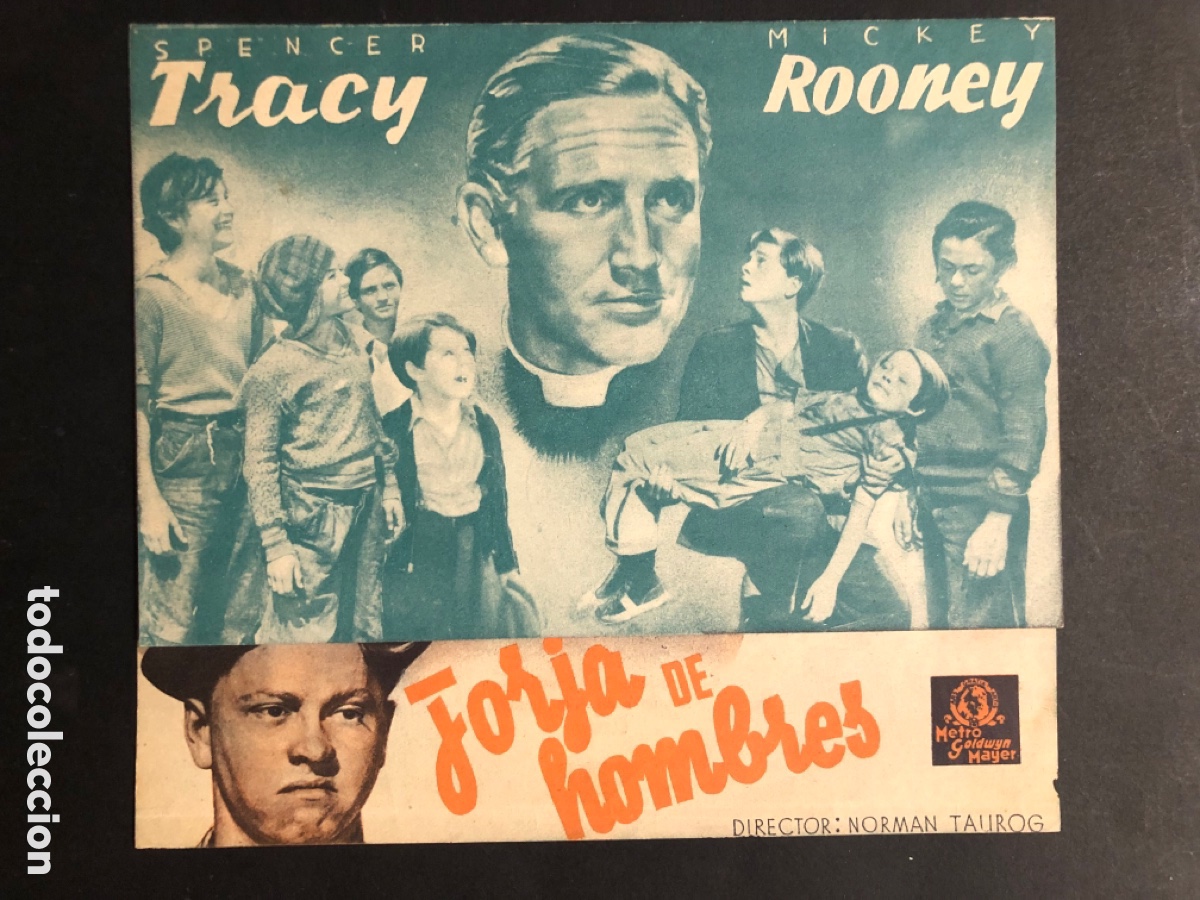 Kino: Programa MGM forja de hombres Spencer tracy mickey rooney con publicidad cine olympia