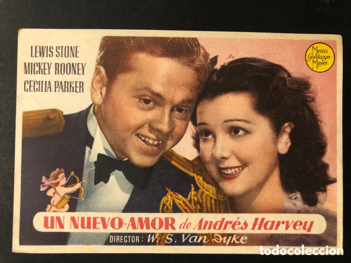 Kino: Programa MGM un nuevo amor de andres harvey mickey rooney con publicidad cine oriental