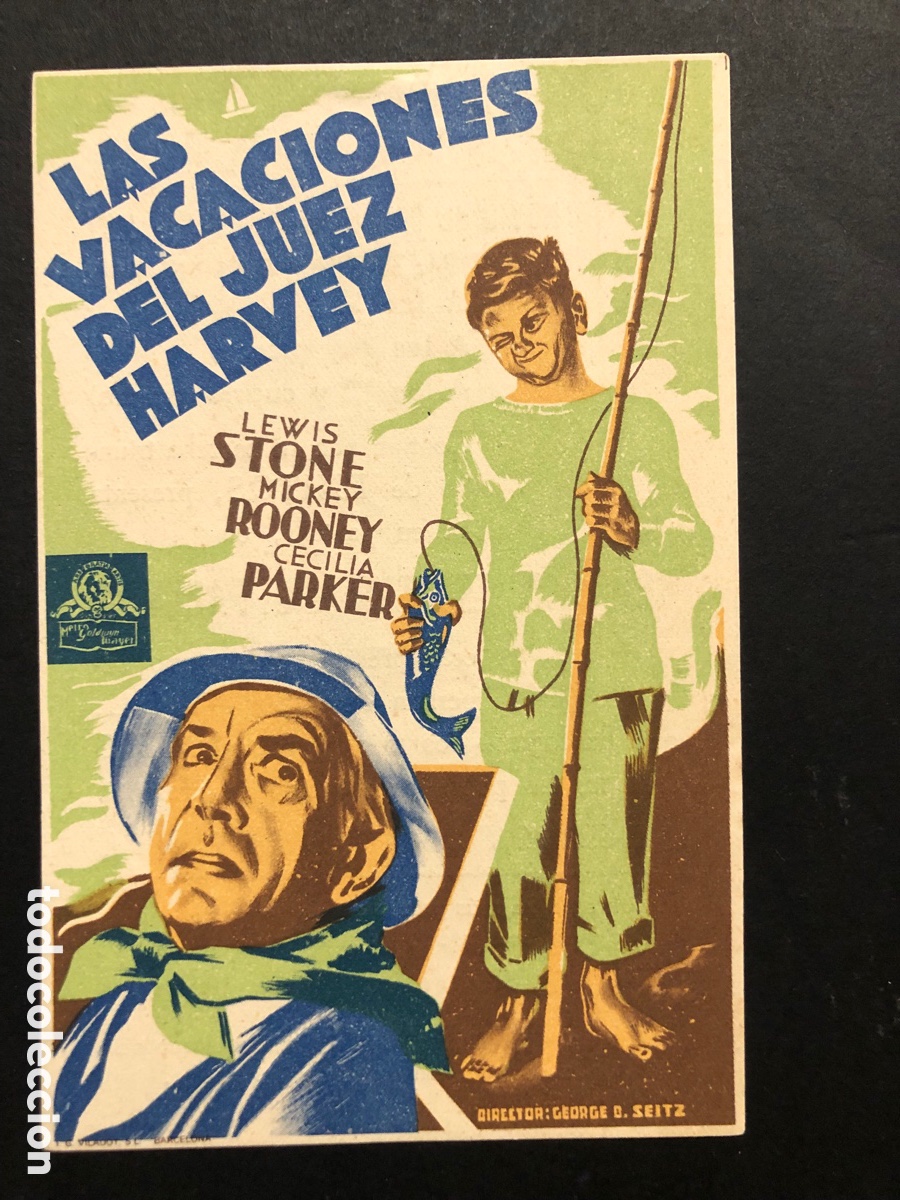 Kino: Programa MGM las vacaciones del juez harvey mickey rooney con publicidad teatro principal