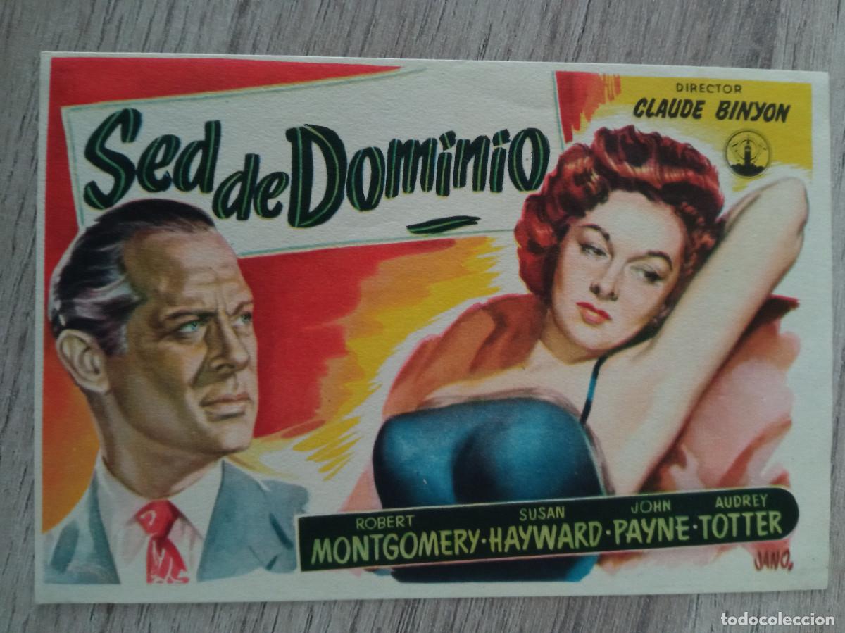 Cine: SED DE DOMINIO, ROBERT MONTGOMERY, DISTRIBUIDORA FOT