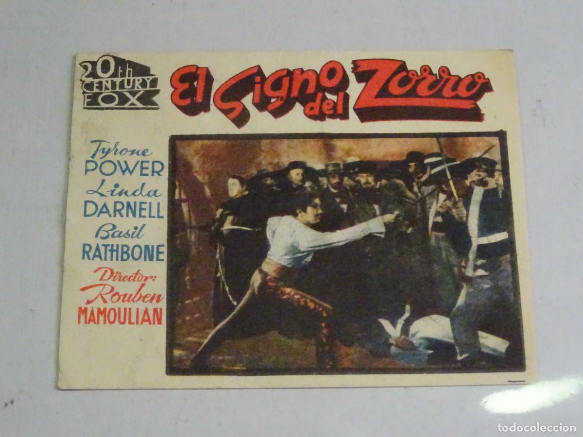 Cine: PROGRAMA DE CINE - EL SIGNO DEL ZORRO - TYHONE POWER, LINDA DARNELL - BUEN ESTADO