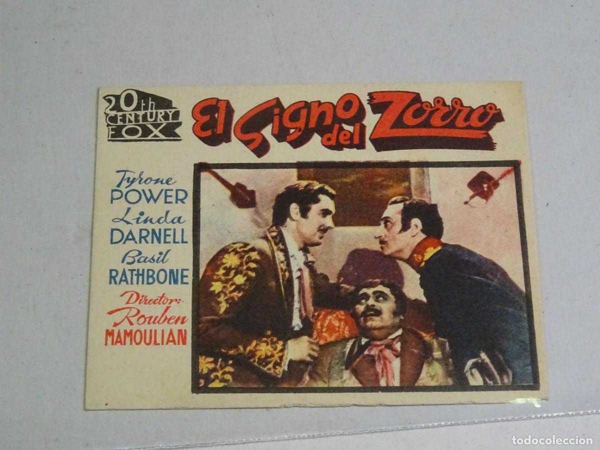 Cine: PROGRAMA DE CINE - EL SIGNO DEL ZORRO - TYHONE POWER, LINDA DARNELL - SE&Ntilde;ALES DE USO