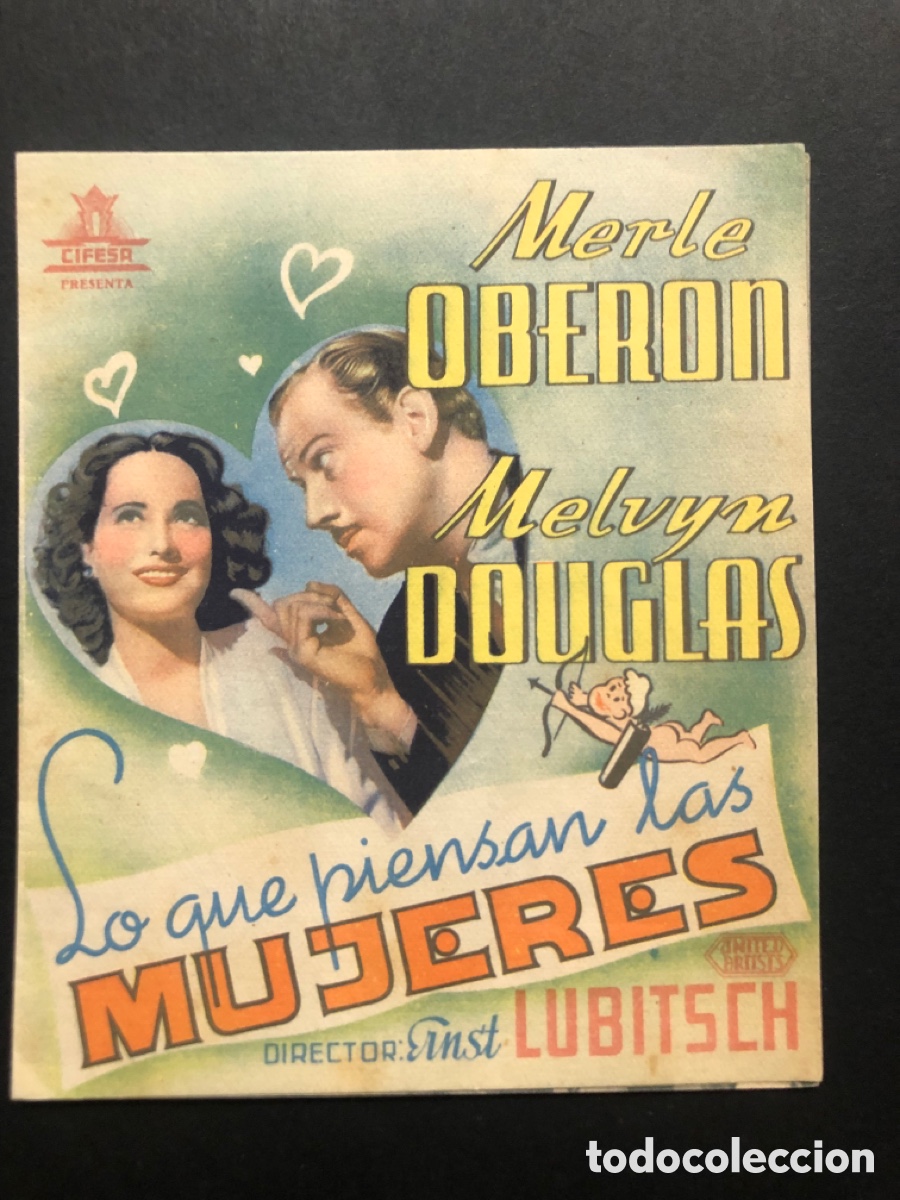  Foglietti di film di film antichi di cinema: Programa lo que piensan las mujeres merle Ober&oacute;n con publicidad teatro Circo alcoy A8