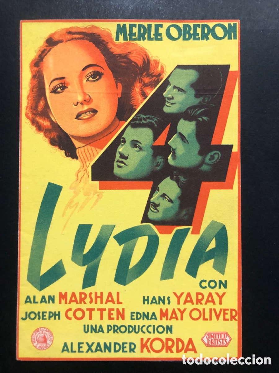  Foglietti di film di film antichi di cinema: Programa Lydia merle Ober&oacute;n con publicidad teatro cervantes Ceuta A8