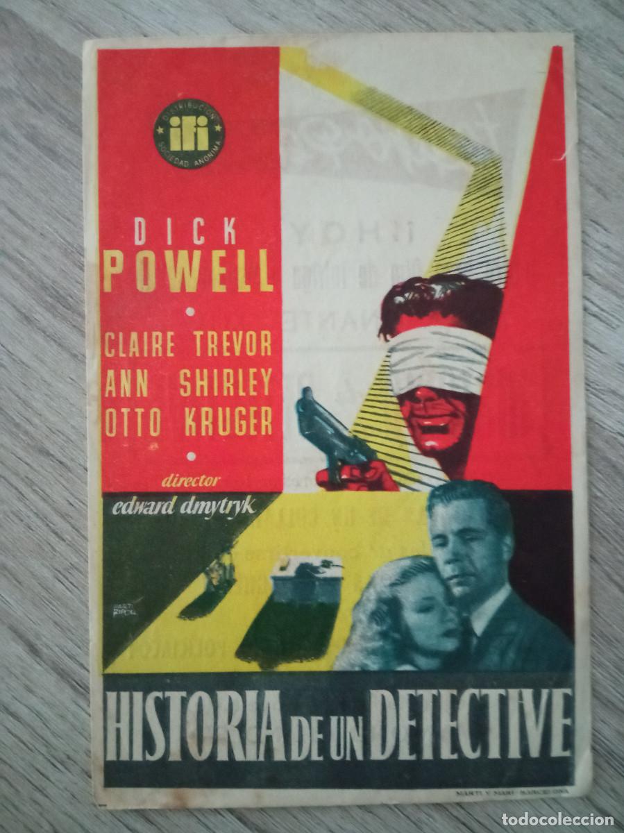 Cinema: HISTORIA DE UN DETECTIVE, DICK POWELL, TEATRO PEREDA, SANTANDER