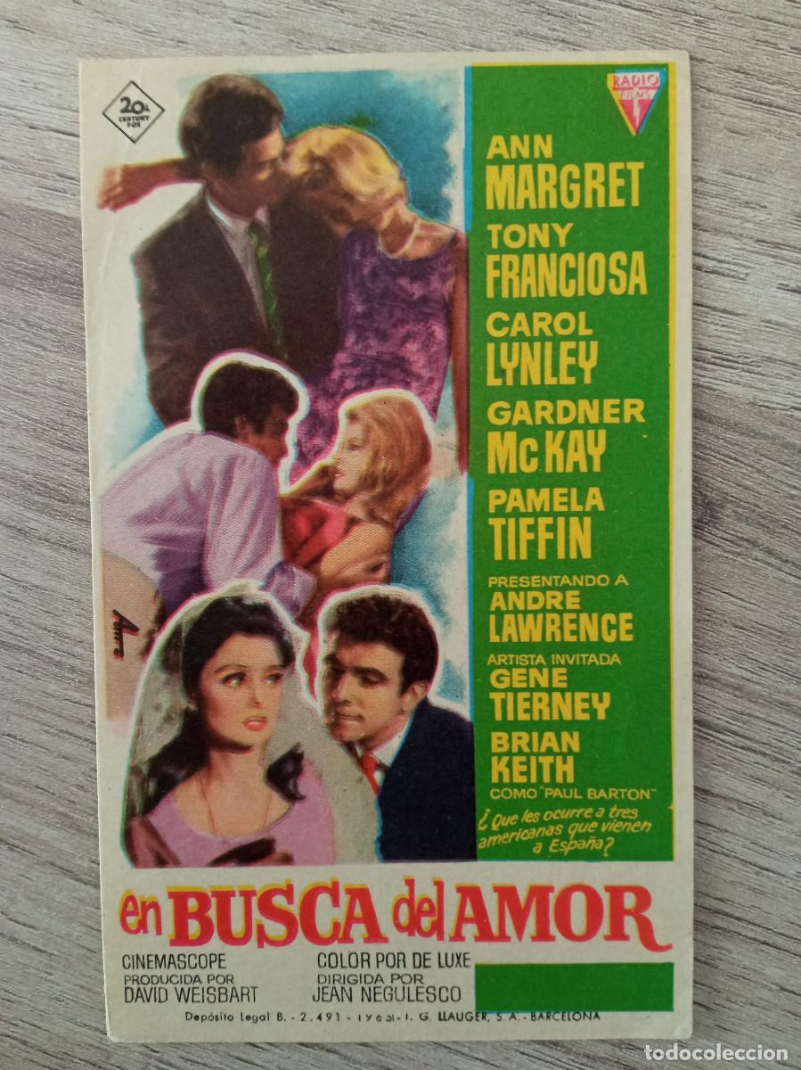  Flyers Publicitaires de films Anciens: EN BUSCA DEL AMOR, ANN MARGRET