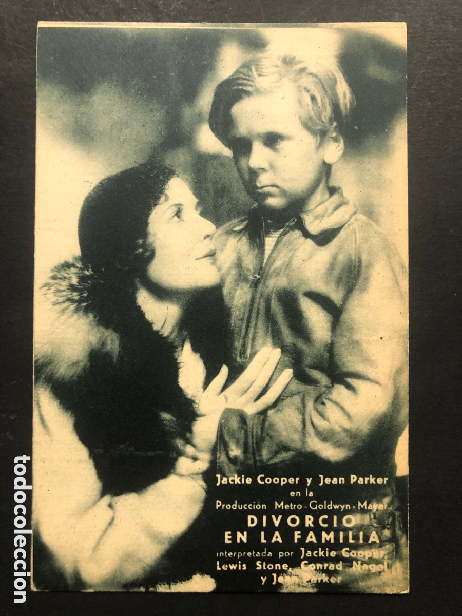 Kino: Programa divorcio en la familia jackie Cooper con publicidad cine coliseum A8