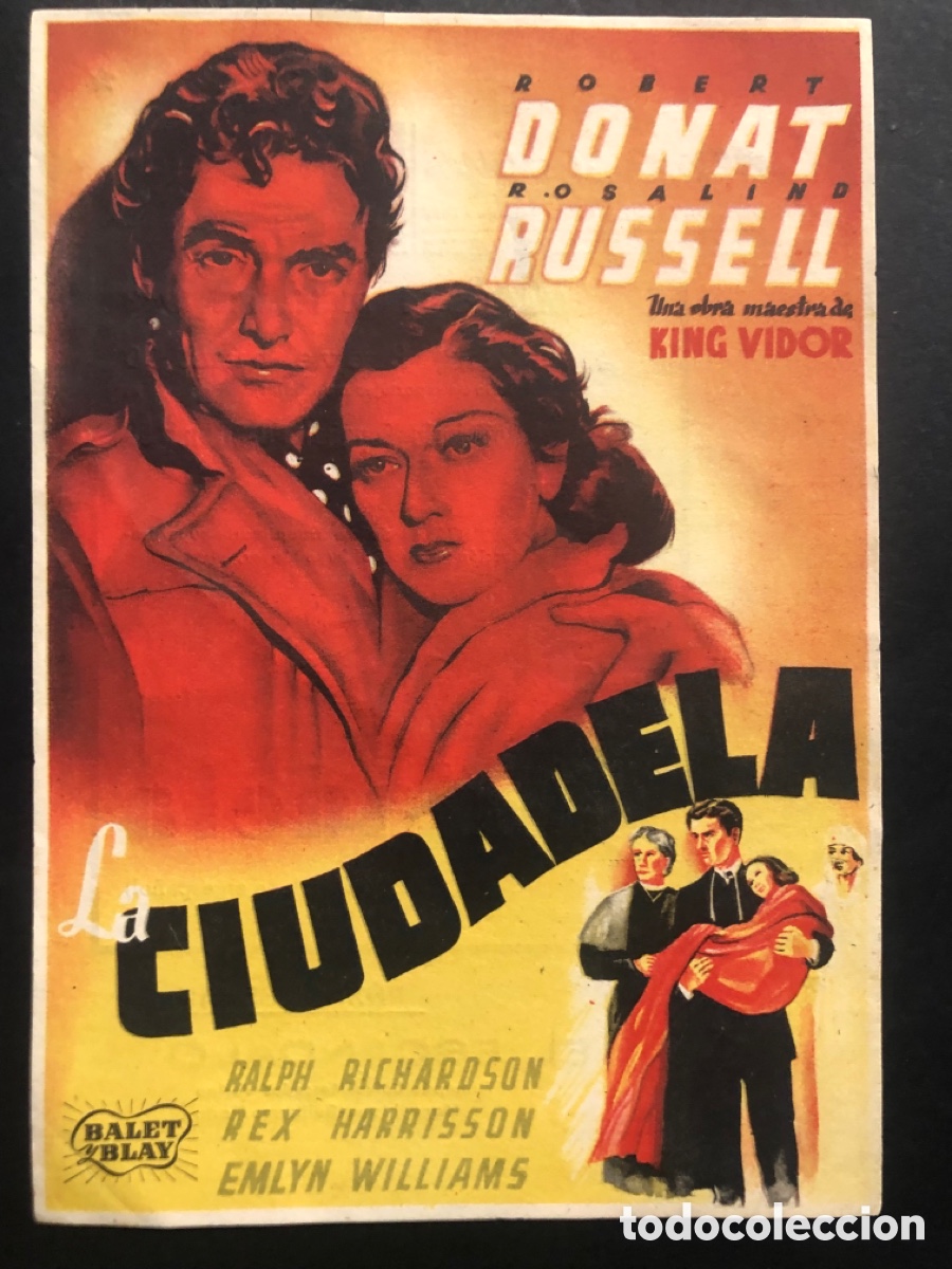 Kino: Programa la ciudadela robert Donat rosalind russell con publicidad cinema saboya castellon A8