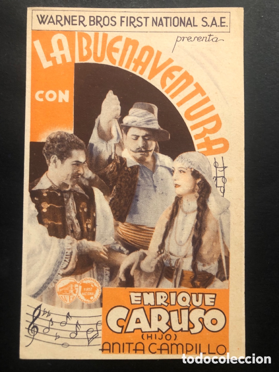 Kino: Programa la buenaventura enrique caruso con publicidad cine lirico valencia A8