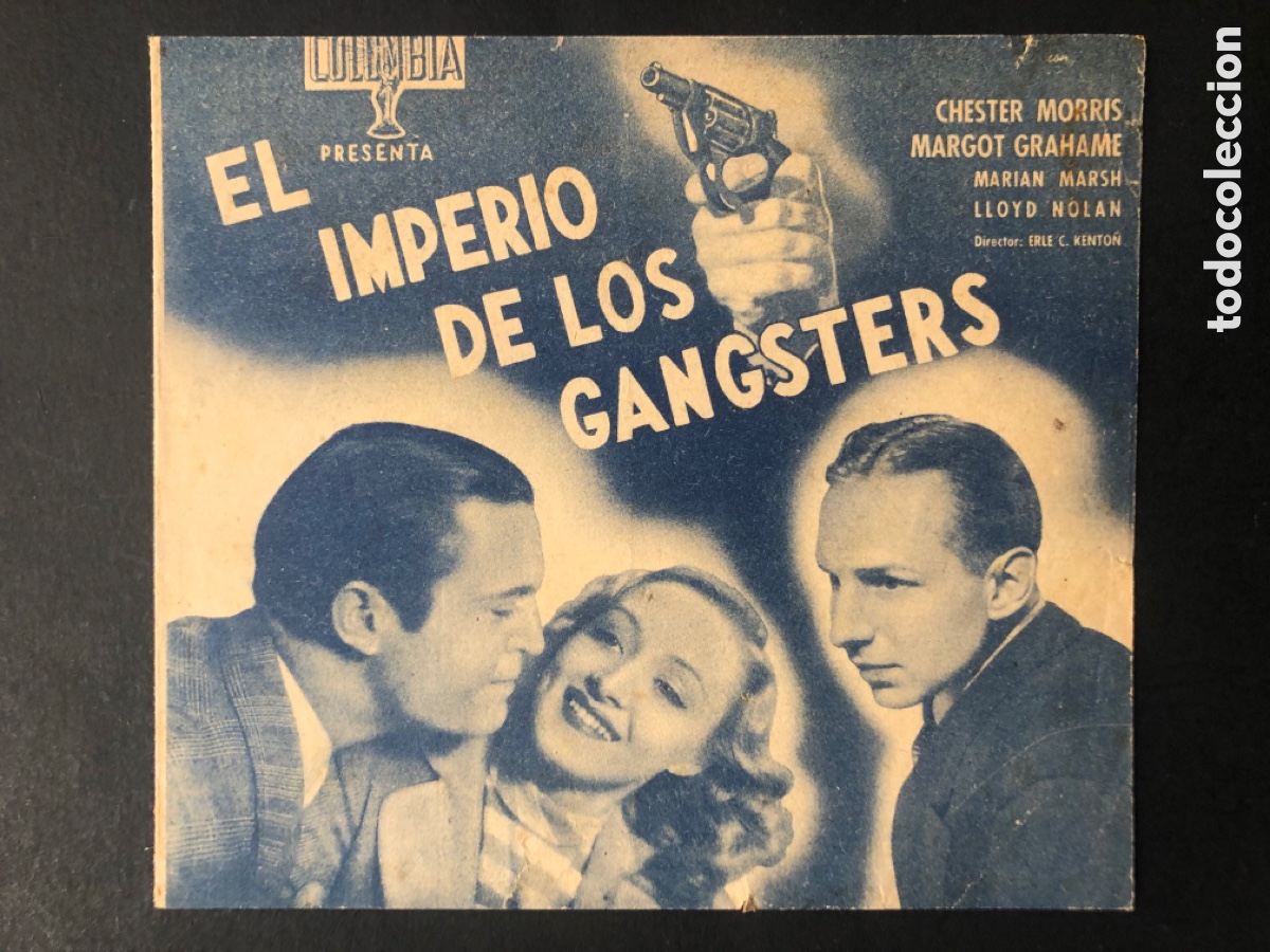 Kino: Programa el Imperio de los gangsters chester Morris con publicidad cinema Galicia A8