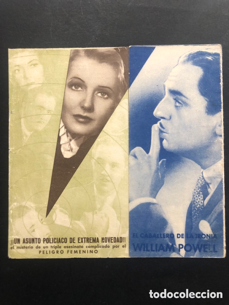 Kino: Programa mi ex mujer y yo william powell jean arthur con publicidad cine capitol A8