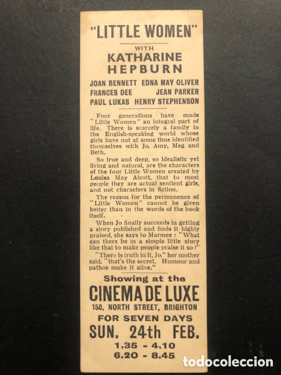 Cine: Programa Inglaterra las cuatro hermanitas katherine hepburn A8 - Foto 2