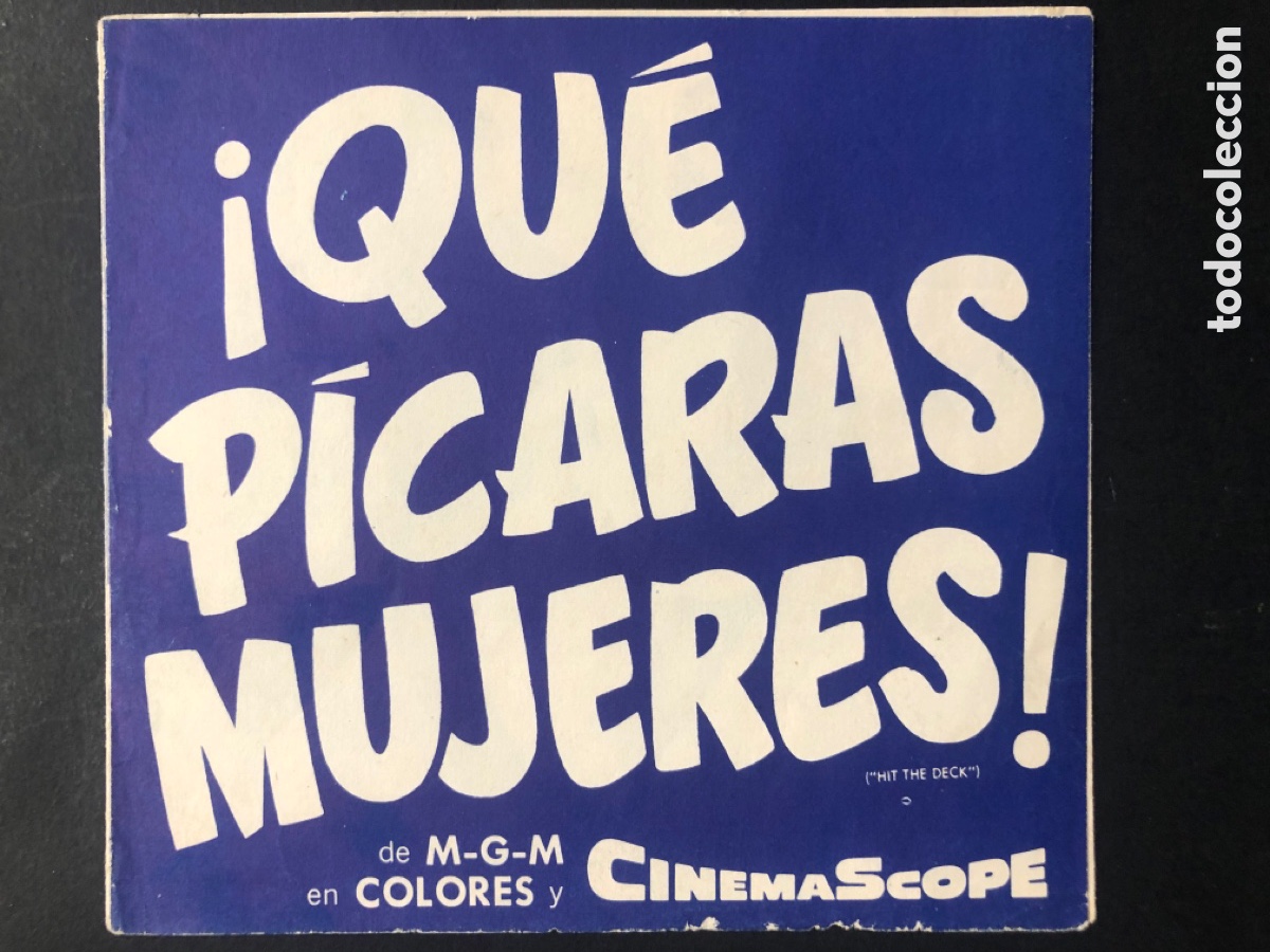 Cine: Programa MGM hit the deck jane powell walter pidgeon ann miller A8 - Foto 1