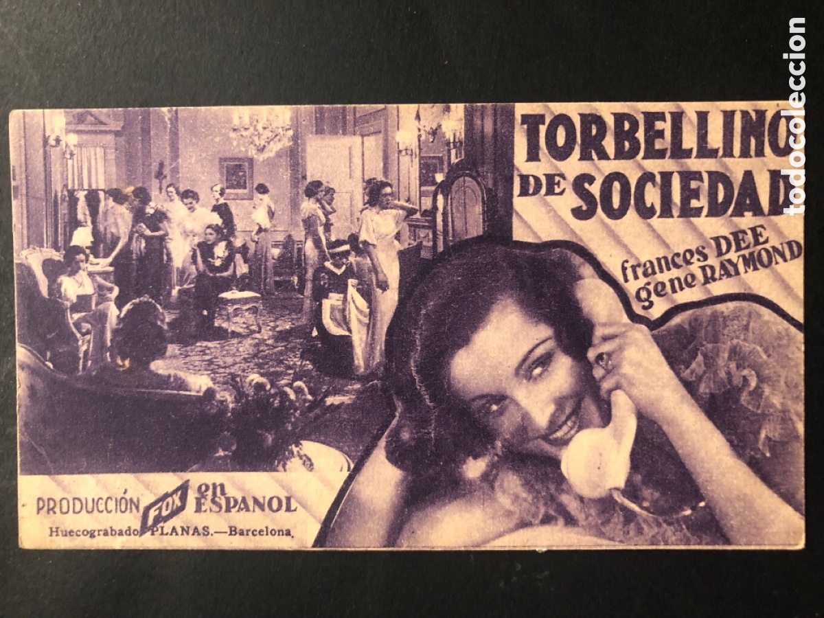 Kino: Programa torbellino de sociedad Frances Dee A8