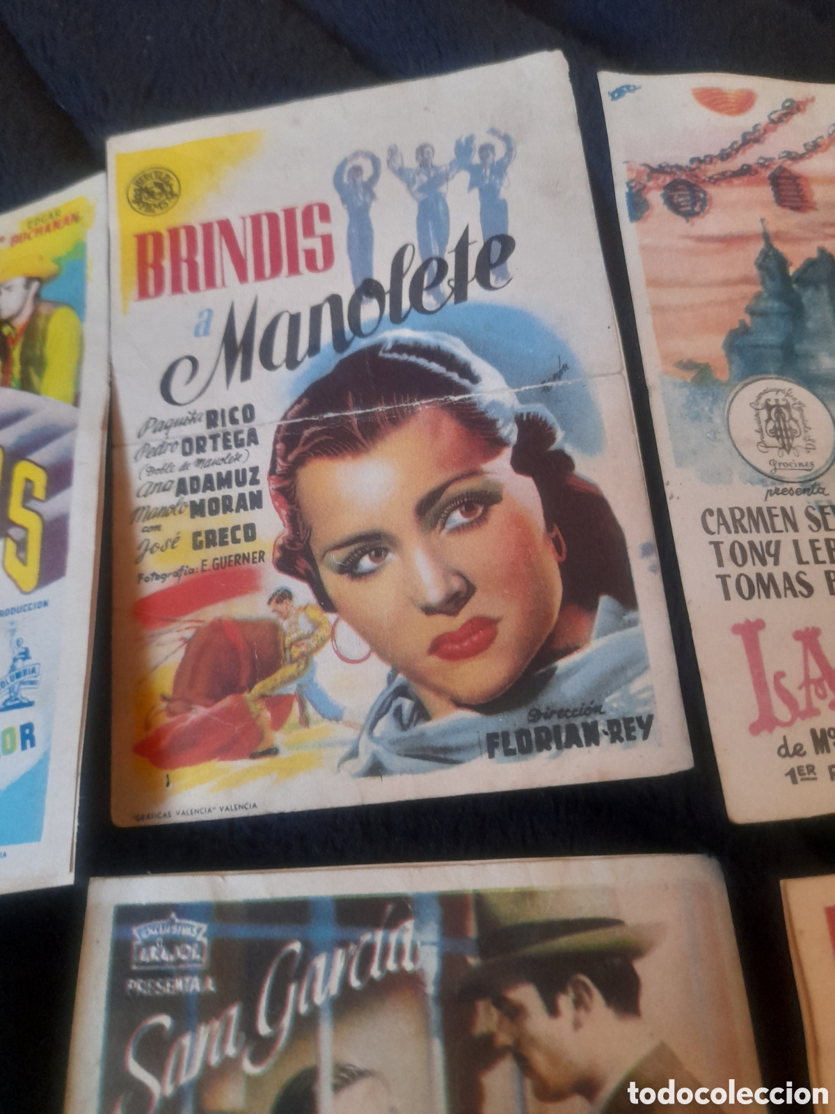 Cine: 6 antiguos programas de cine de mano, pegados a cart&oacute;n - Foto 2