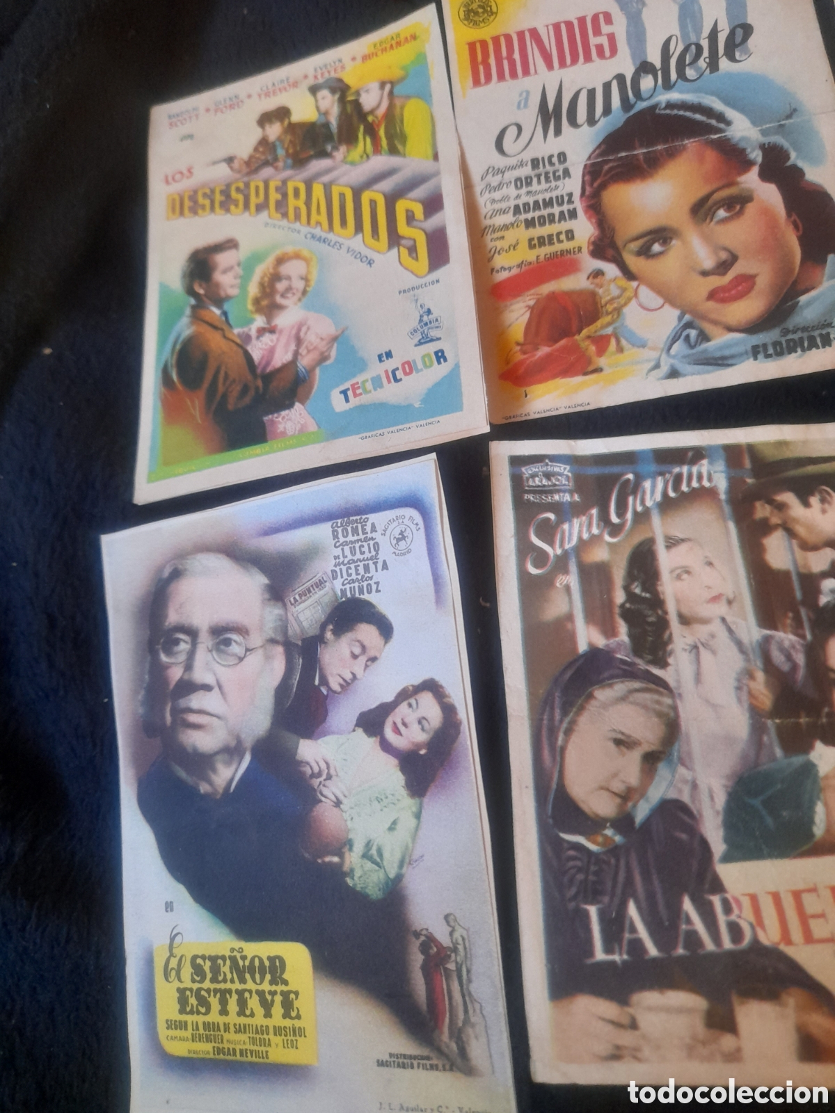 Cine: 6 antiguos programas de cine de mano, pegados a cart&oacute;n - Foto 3
