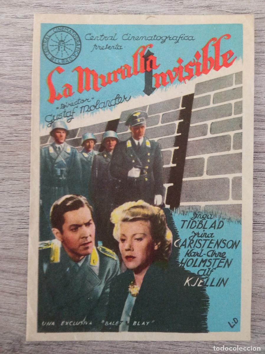 Cine: LA MURALLA INVISIBLE, INGA TIDBLAD, GUSTAF MOLANDER - Foto 1