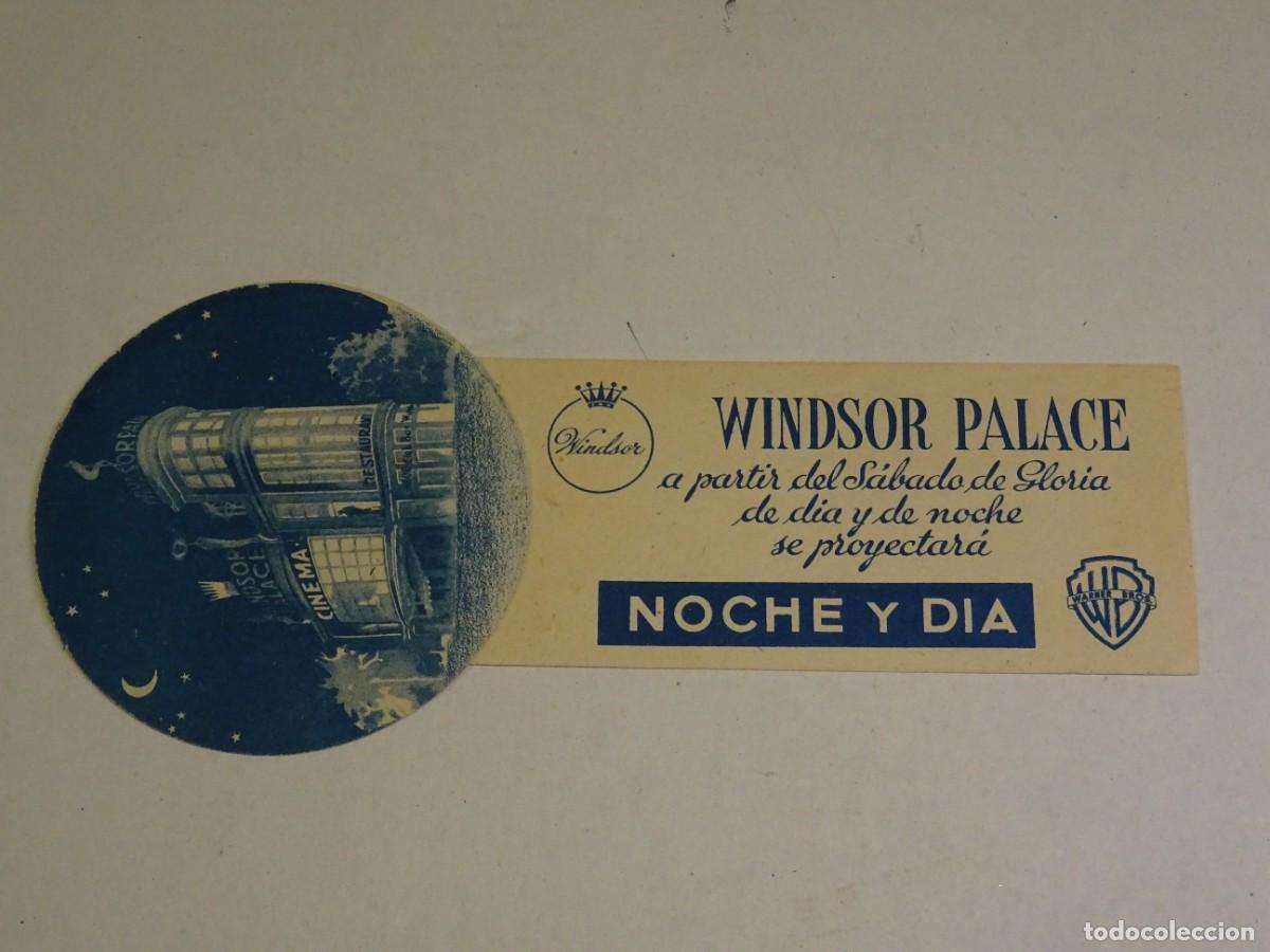 Cine: PROGRAMA DE CINE - WINDSOR PALACE - CARY GRANT - WARNER BROS - Foto 1