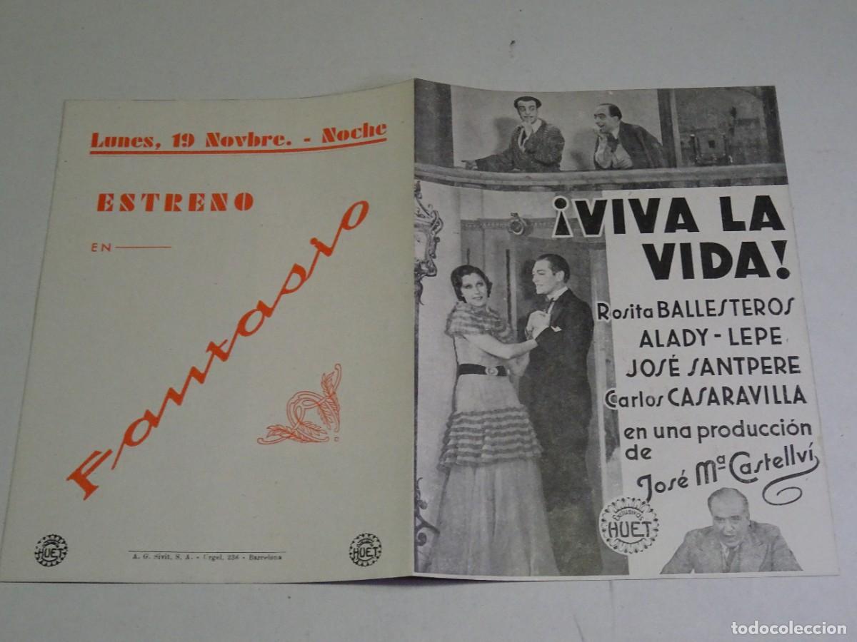 Cine: PROGRAMA DE CINE - &iexcl;VIVA LA VIDA! ROSITA BALLESTEROS - FANTASIO - Foto 1