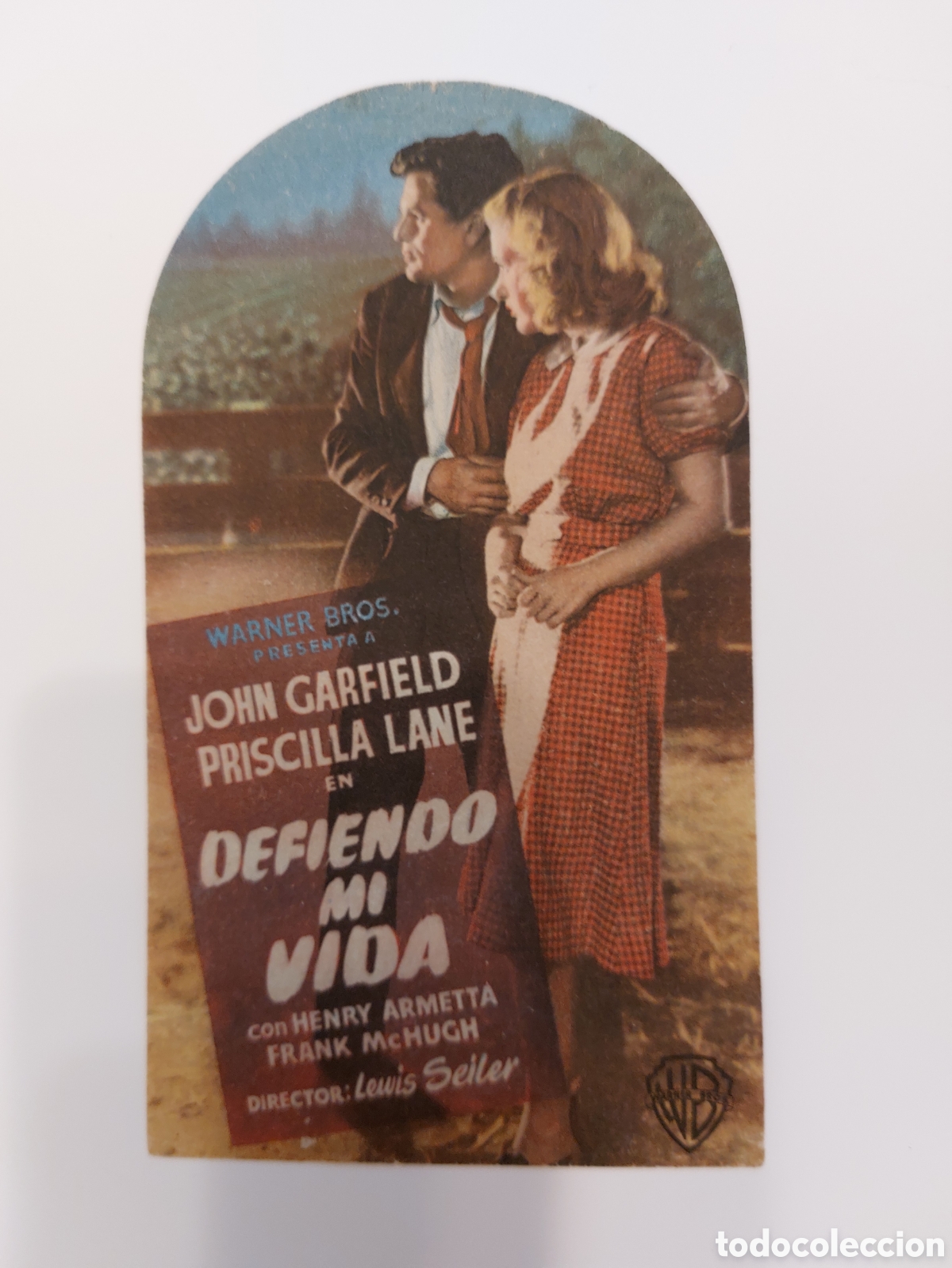 Cine: Programa troquelado Defiendo mi vida con John Garfield, sin publicidad - Foto 1