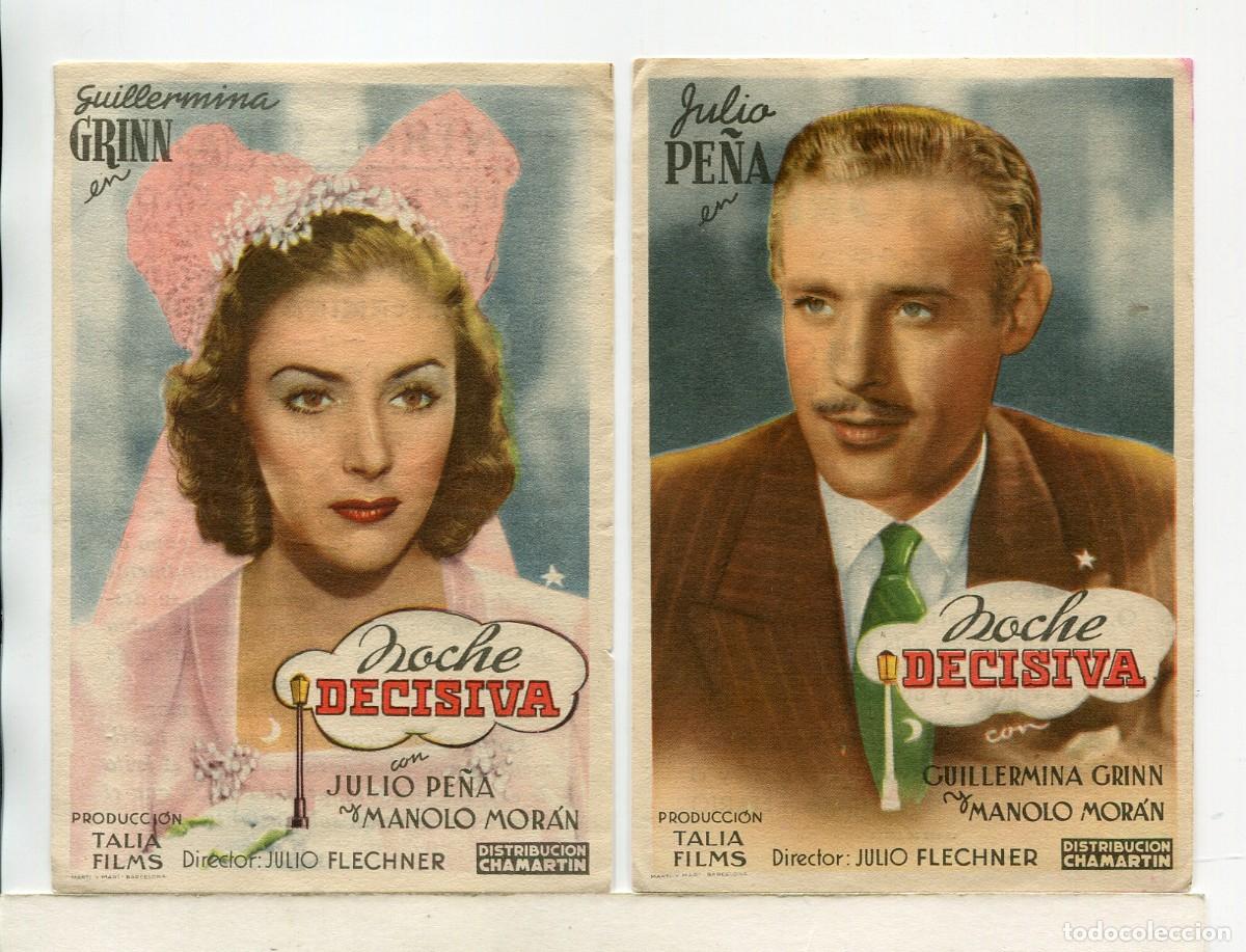  Flyers Publicitaires de films Anciens: NOCHE DECISIVA, con Manolo Mor&aacute;n.