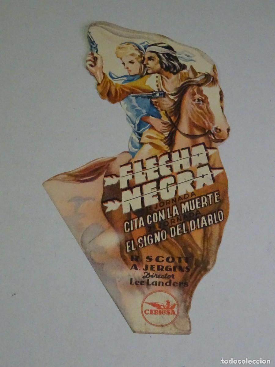 Cine: PROGRAMA DE CINE - FLECHA NEGRA - TEATRO PRINCIPAL MAH&Oacute;N 1948 - Foto 1