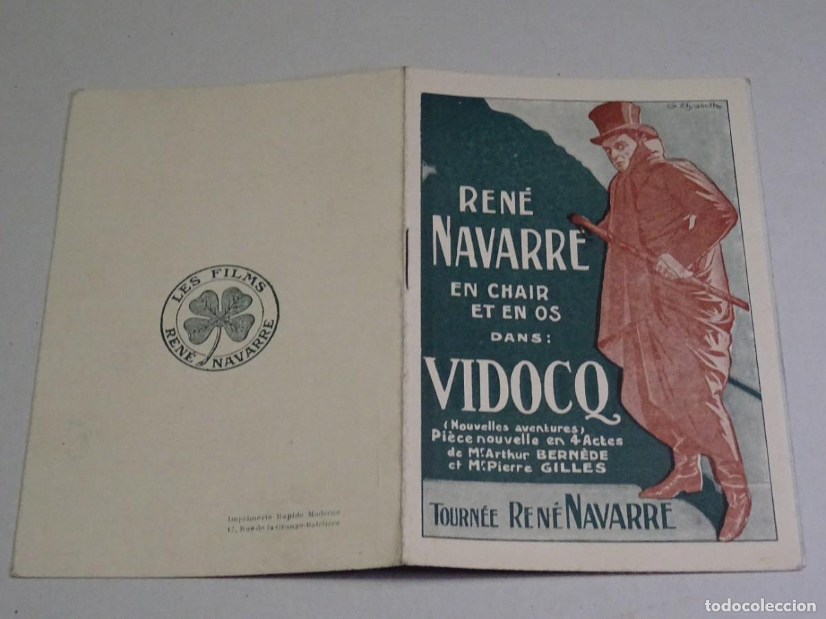 Cine: PROGRAMA DE CINE - VIDOCQ - ARTHUR BERNEDE Y M PIERRE GILLES 1923 - Foto 1