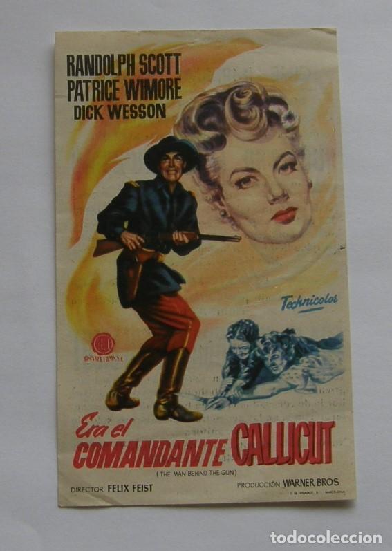 Cine: PROGRAMA DE CINE ERA EL COMANDANTE CALLICUT - Foto 1