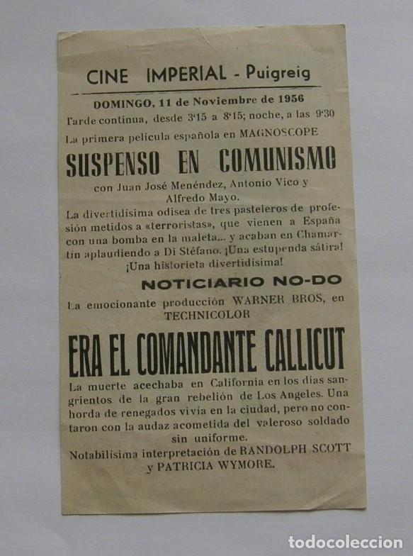 Cine: PROGRAMA DE CINE ERA EL COMANDANTE CALLICUT - Foto 2