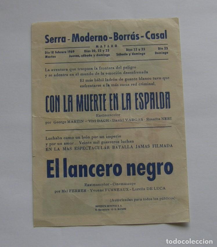 Cine: PROGRAMA DE CINE CON LA MUERTE EN LA ESPALDA - Foto 2