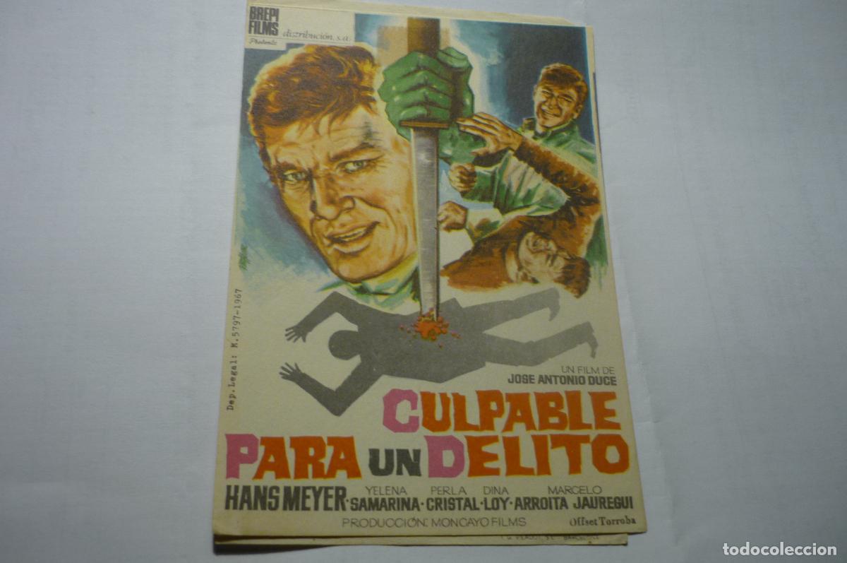 Cine: programa culpable para un delito.- hans meyer - Foto 1