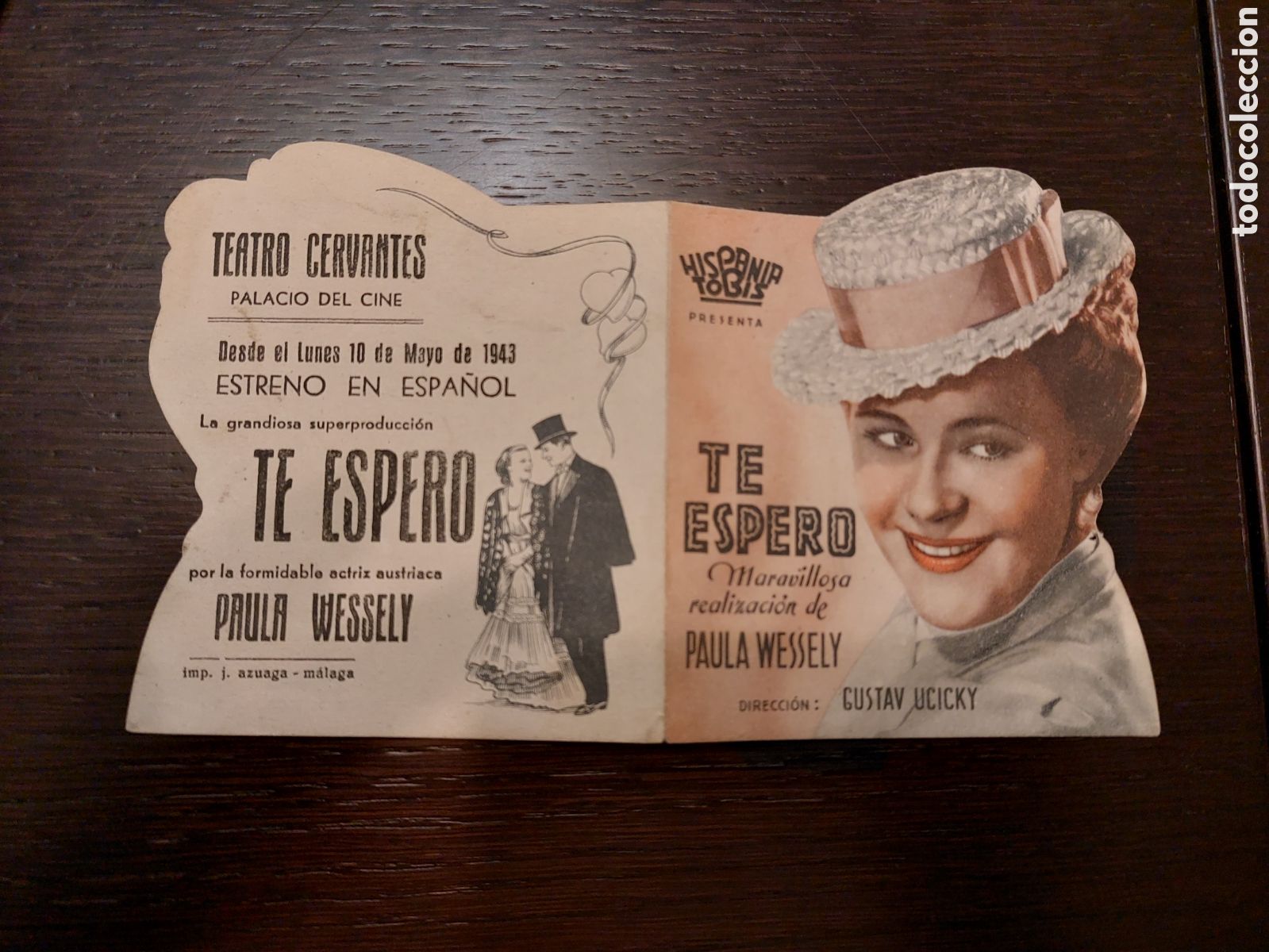 Cine: Programa troquelado Te espero, publicidad Teatro Cervantes - Foto 3