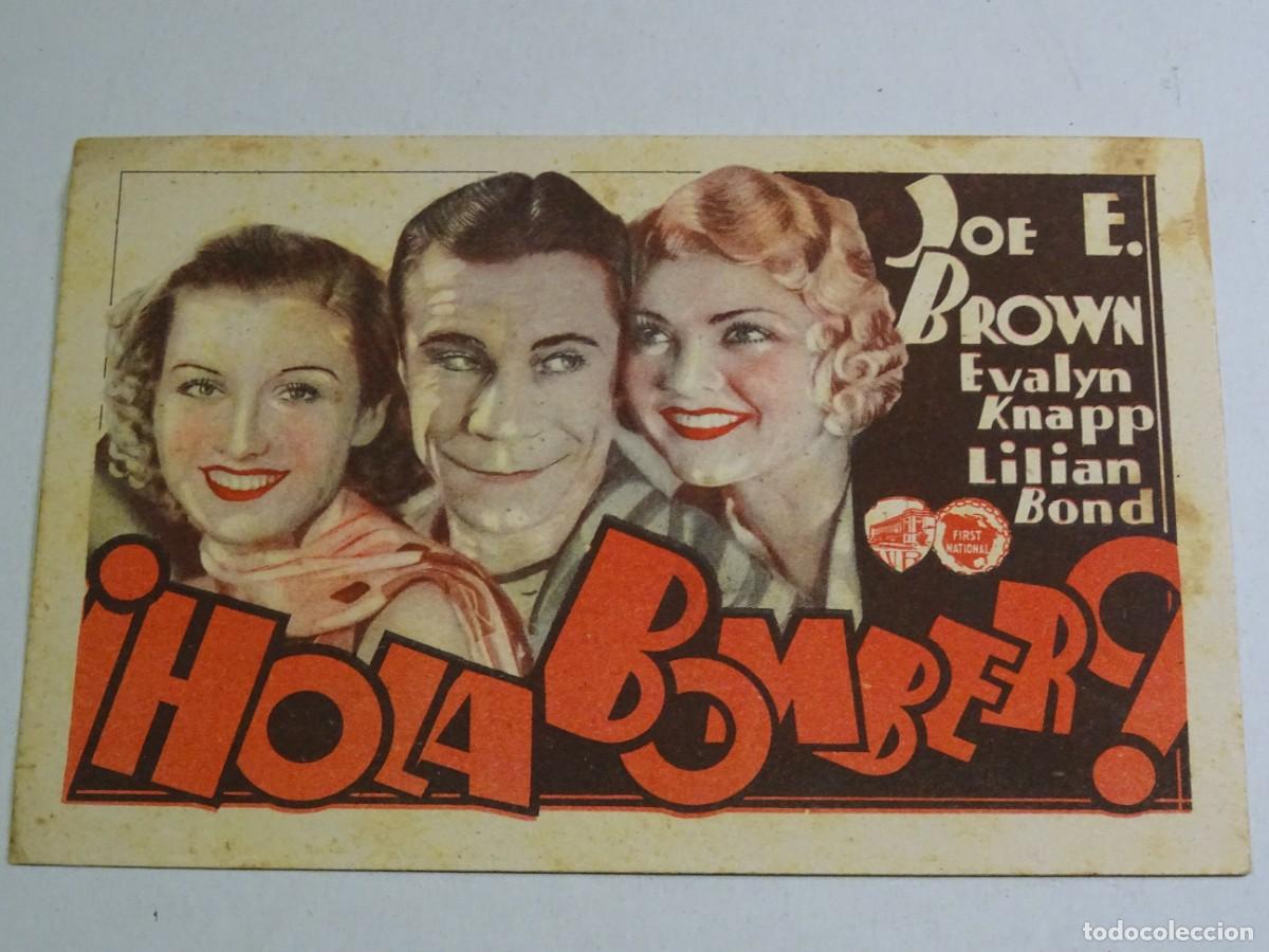 Cine: PROGRAMA DE CINE - &iexcl;HOLA BOMBERO! JOE E BROWN - PICAROL CINEMA 1933 - Foto 1