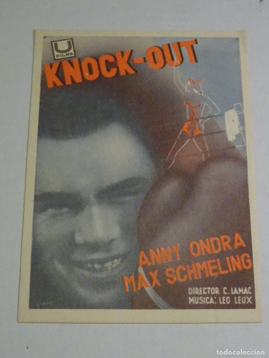 Cine: PROGRAMA DE CINE - KNOCK-OUT - ANNY ONDRA - MAX SCHMELING - Foto 1