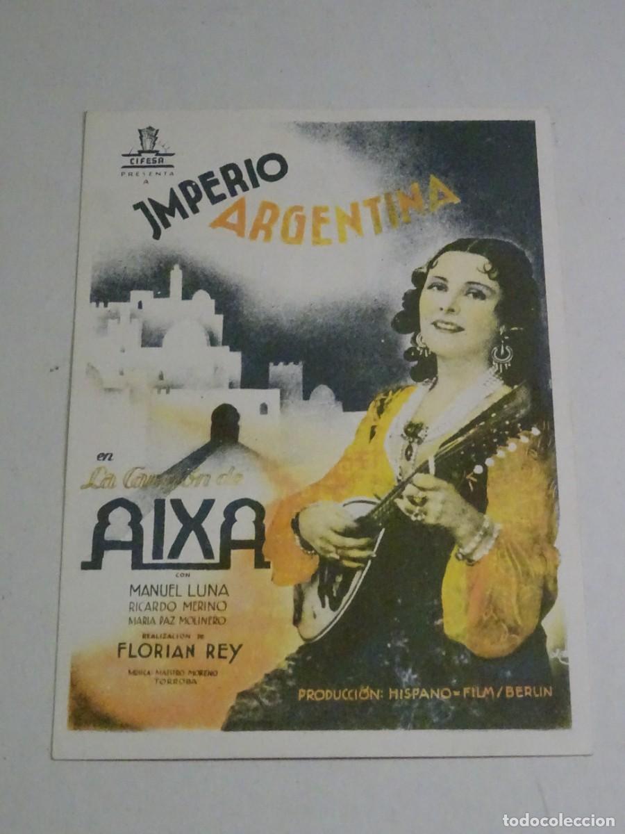 Cine: PROGRAMA DE CINE - LA CANCI&Oacute;N DE AIXA - IMPERIO ARGENTINA - Foto 1