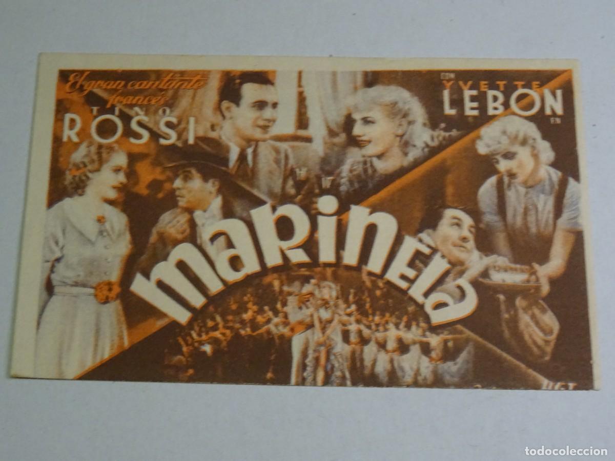 Cine: PROGRAMA DE CINE - MARINELA - TINO ROSSI - Foto 1