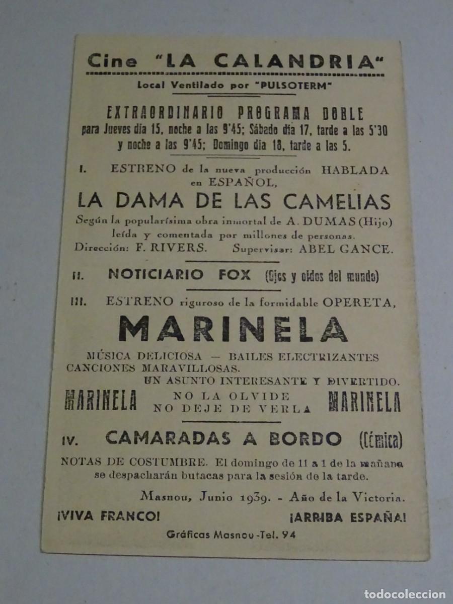 Cine: PROGRAMA DE CINE - MARINELA - TINO ROSSI - Foto 2