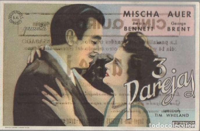 Cine: PROGRAMA DE CINE: 3 PAREJAS PC-7475 - Foto 1