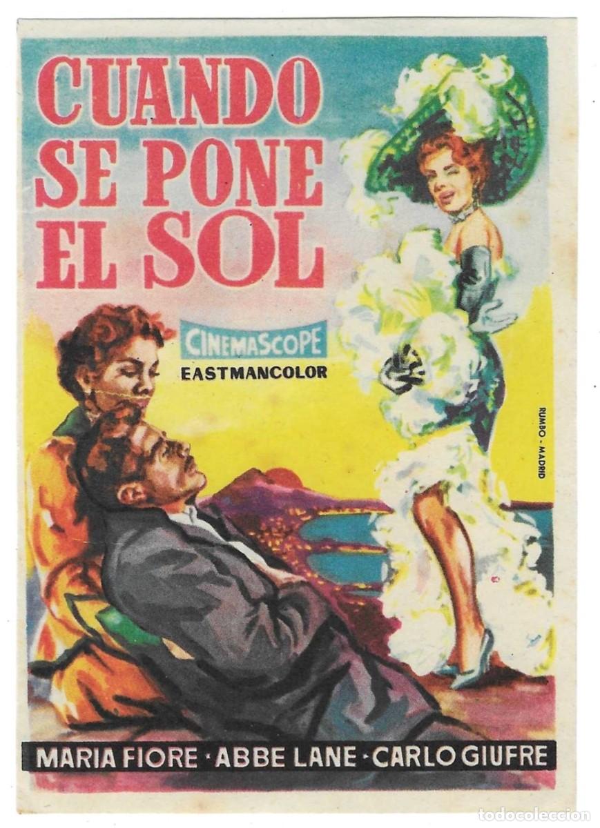 Kino: Programa Cine. Cuando se pone el sol. Maria Fiore. 19-1870