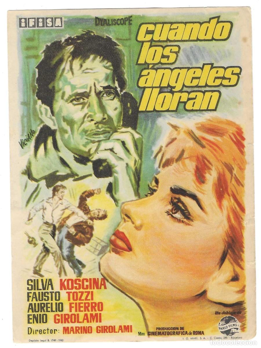 Kino: Programa Cine. Cuando los &aacute;ngeles lloran. Silva Koscina. 19-1871