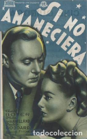 Cine: PROGRAMA DOBLE DE CINE: SI NO AMANECIERA PC-7510 - Foto 1