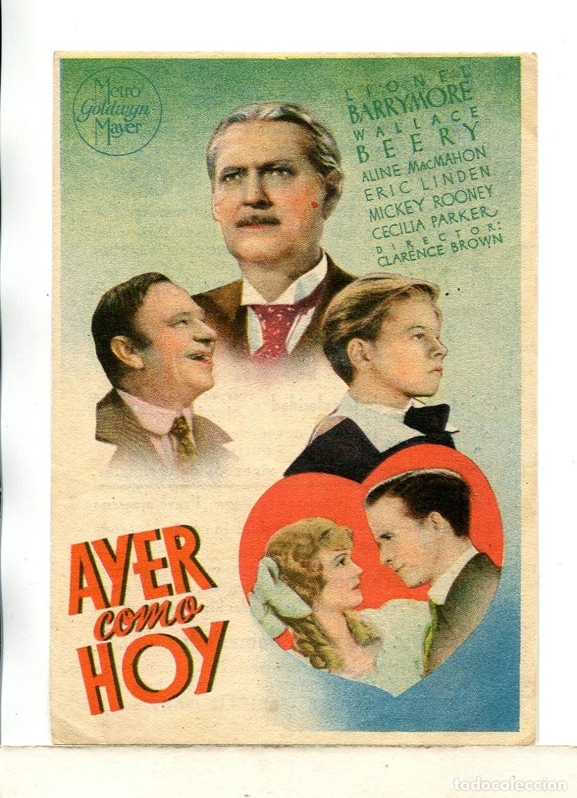 Cine: AYER COMO HOY, con Wallace Beery.